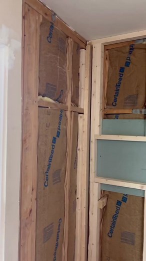 Installing a Waterproof LED Light System in a False Shower Wall Niche Creating the ultimate shower experience with our LED strip lighting system - waterproof, low voltage, and hidden in a false wall for a sleek look. Say goodbye to harsh overhead lighting and hello to a calming, spa-like ambiance. #construction #homeimprovement #renovation #remodel #constructionlife #constructiontiktok #renovationtips #bathroom #shower #ledlights