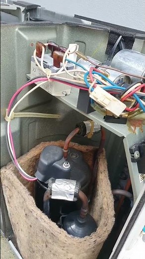 Split Ac outdoor unit compressor checking