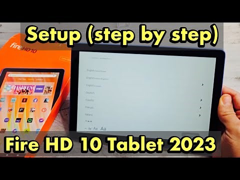 Amazon Fire HD 10 tablet 2023: How to Setup (step by step)