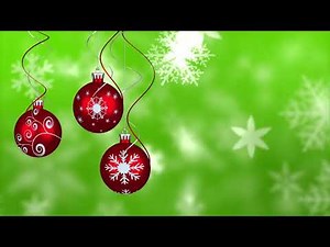 Animation of Snow Falling over Christmas Balls on Green Screen Background | 4K | FREE TO USE