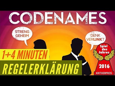 Codenames Regeln Anleitung Erklärung - Spiel des Jahres 2016 Familienspiel