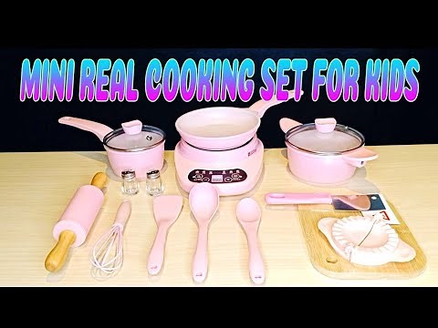 Mini Real Cooking Set For Kids Unboxing | Tutorial Guide