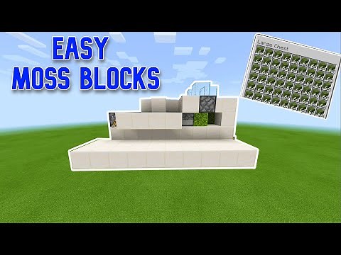 How To Make A (Easy) Moss Block Farm Minecraft Bedrock 1.17 windows10,switch,mobile,xbox,playstation