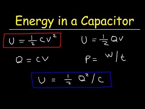 How To Calculate The Energy Stored In a Capacitor