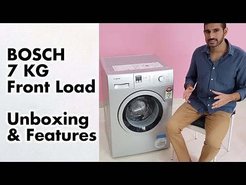 Bosch Washing Machine 7 KG Fully Automatic Front Load Features | Unboxing & Overview