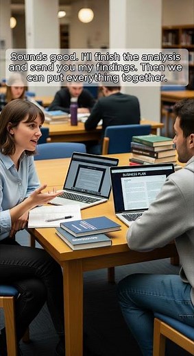 17/20 Collaborating on a Group Project | Easy English Conversation for Beginners #english