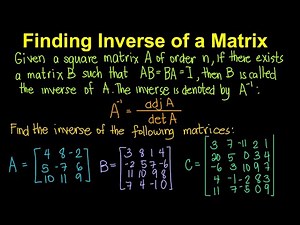 Inverse of a Matrix (Tagalog/Filipino Math)