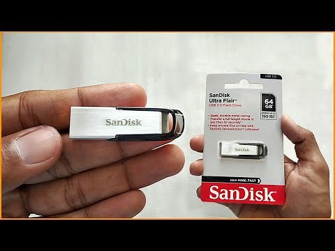 SanDisk Ultra Flair 64GB USB 3 0 Pen Drive Flash Drive Review Speed Test