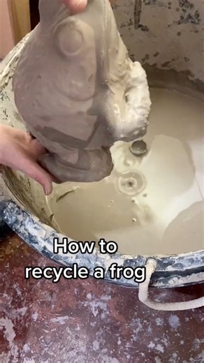 72K views · 283 reactions | One of my favorite part of the frog factory #recycle #ceramics #pottery #clay #frog #toad #melt #blend | Kalliope Yvonne Ceramics | Facebook