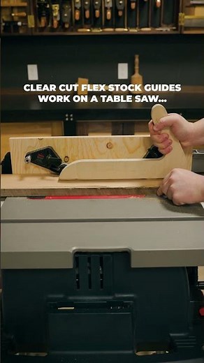 MAXIMIZE Your Potential! Our Clear Cut Flex Stock Guides are usable on multiple power tools!