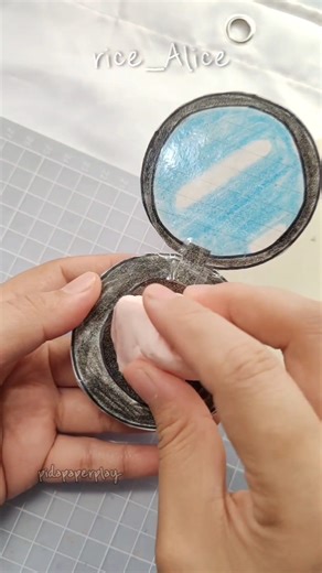 paper✨ Cushion Foundation tutorial #紙遊び #paperdiy #diy #asmr #satisfying #papercraft #squishy #art