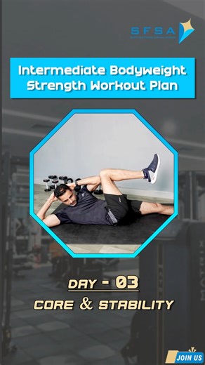Day 3 Core & Stability Workout | Intermediate Bodyweight Strength Workout Plan #strengthtraining