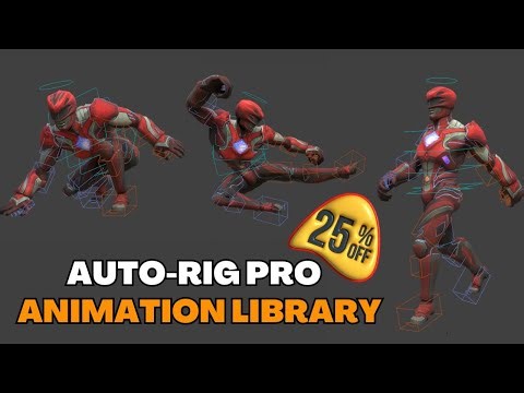 Auto Rig Pro : Animation Library Tutorial | Animate any 3D Character [ 25% OFF ]