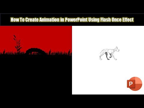 How to Animate in PowerPoint using Flash Once Effect Tutorial