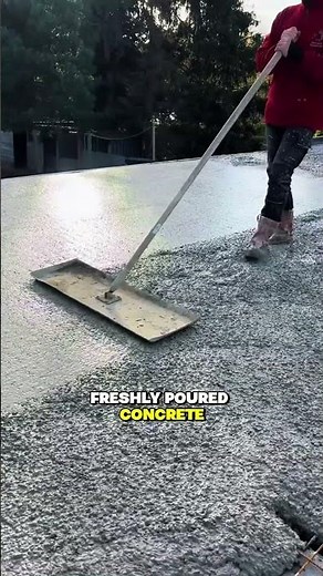 Satisfying Concrete Finishing Using a Bull Float | Smooth Concrete Surface Technique