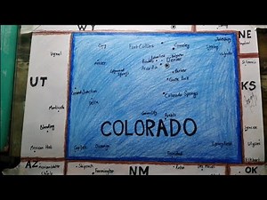 How to draw Colorado map easy SAAD