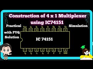Construction of 4:1 Multiplexer using IC74151 Practical|| Digital Electronics Practical
