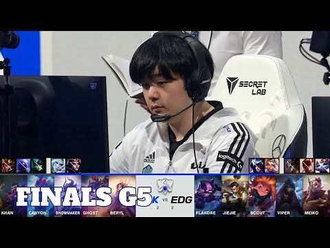 DK vs EDG - Game 5 | Grand Finals S11 LoL Worlds 2021 | DAMWON Kia vs Edward Gaming - G5 full game