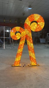 HOYECHI Candy Cane Motif Lights | Bright LED Christmas Street Decorations & Holiday Light Displays Sweeten up your holiday season with the HOYECHI Candy Cane Motif Lights! Perfect for Christmas streets, parks, malls, and outdoor festive displays, these charming candy cane lights bring a cheerful glow that instantly spreads holiday joy. Each motif is crafted with vibrant red and white LED lights, symbolizing the classic Christmas candy — bright, playful, and full of seasonal spirit. Whether linin