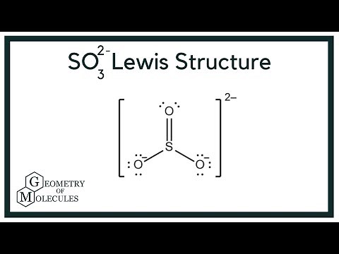 SO3 2- Lewis Structure (Sulfite Ion)