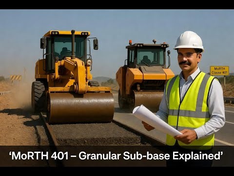 MoRTH Clause 401 | Granular Sub-base (GSB) Construction | Full Explanation in Hindi + English |