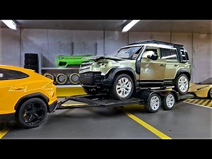 Crashed Land Rover DEFENDER - Full Rebuild - Mini Garage