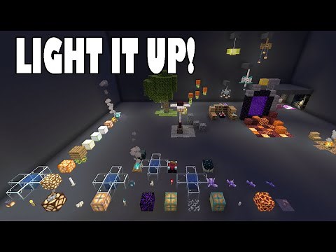 Light it up! How to use Minecraft Lights #minecraft #thegardenawakens