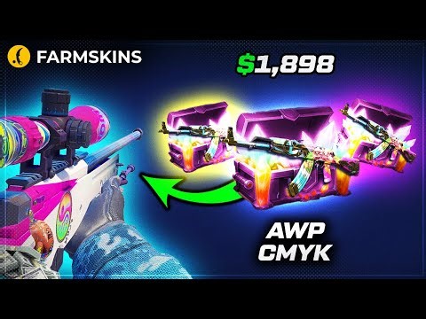 NEW AWP CMYK FACTORY NEW?! Farmskins Promo Code 2025 | Farmskins Case Opening