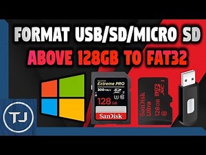 Format Any USB/SD/MICRO SD Above 64GB+ To FAT32!
