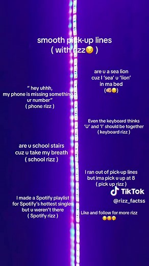 Smooth Pick-up Lines with Rizz for Creating a Spark 😏