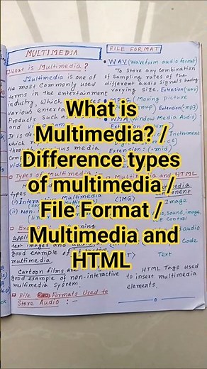 What is Multimedia? l Difference types of multimedia l File Format l Multimedia and HTML