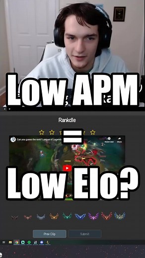 League of Legends Player Guesses Division