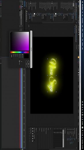 Create a Stunning Neon Sign Animation in After Effects | Step-by-Step Tutorial 💡#3