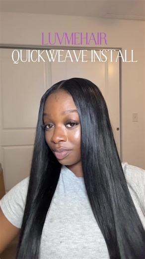 Middle Part Quick Weave Tutorial for DIY Style