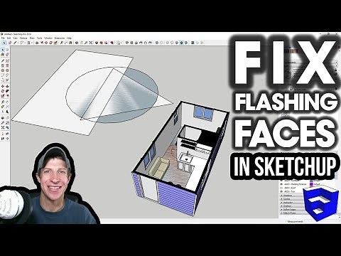 How to Fix FLASHING FACES in SketchUp