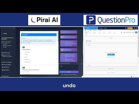 Convert Word/PDF to QuestionPro Survey + Natural Language Editing | Pirai AI