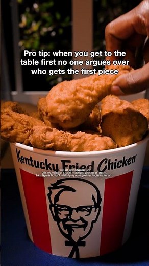 There's strict rules for $10 8pc Bucket Tuesday