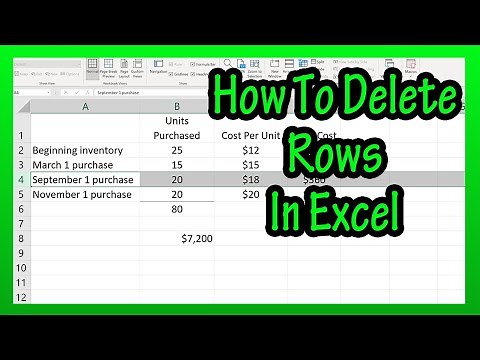 How To Delete (Or Remove) A Row Or Multiple Rows In Excel Explained