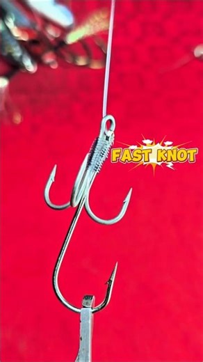 Strong Double-Hook Setup in Seconds #fishing #gtknot #diy