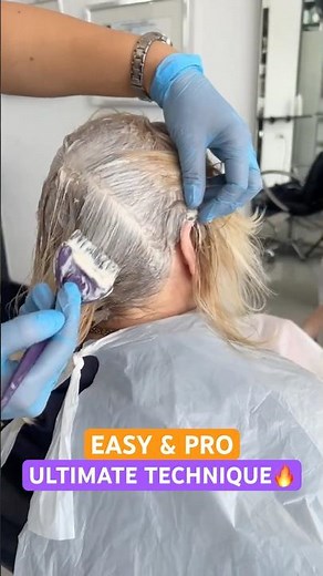 EASY AND PRO ULTIMATE HAIR COLORING TECHNIQUE: Complete Tutorial Linked Below! 🔥🔥🔥