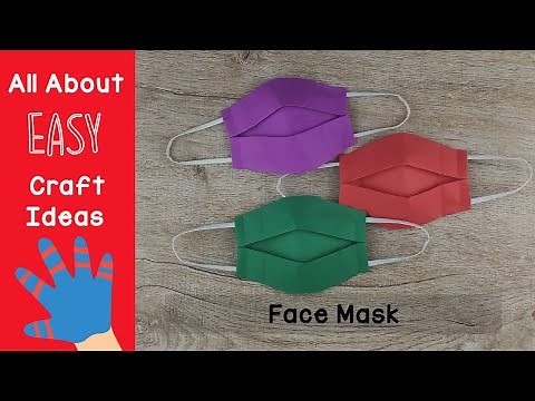 Kids DIY Face Mask | How to make Paper MASK for kids | Easy Origami | Mask With Paper