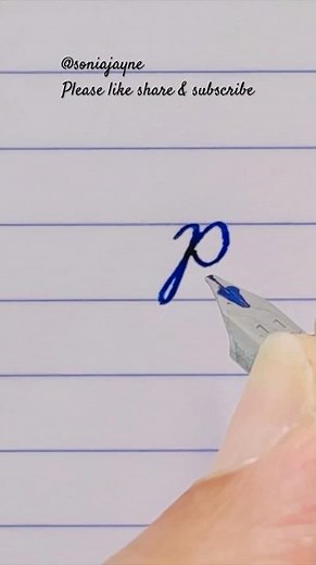 How to Write Capital P in Cursive | Cursive Alphabet Tutorial
