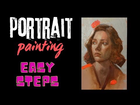 Oil Painting portrait on panel- start to finish! Alla-Prima!
