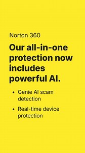 2K views · 29 reactions | Norton 360. Our all-in-one protection ️ Genie AI scam detection ️ Real-time device protection | Norton | Facebook