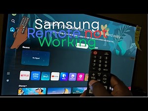 Samsung Tv Remote Control Not working