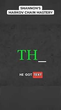 @Veritasium - Math that Predicts Everything - Shannon's Markov Chain Mastery