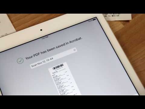 Adobe Acrobat Reader Mobile: Scan Receipts | Adobe Acrobat