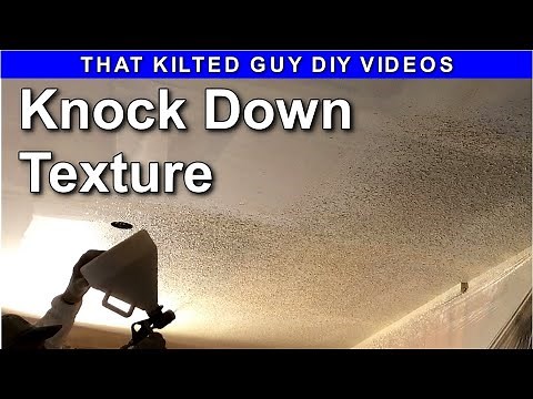 Live, Spraying a Knockdown Texture with a Hopper Sprayer, by That Kilted Guy DIY