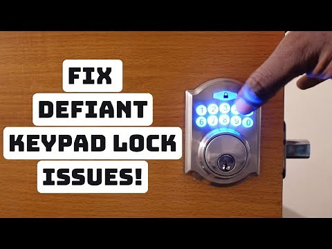 Defiant Keypad Lock Troubleshooting Guide