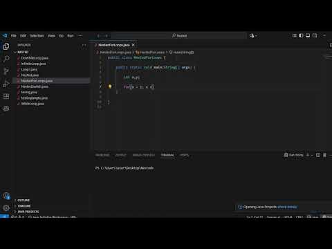 Java Nested For Loops Part 6